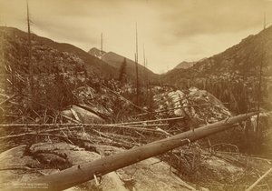 «Roches Moutonnées» presso la Montagna della Santa Croce da William Henry Jackson