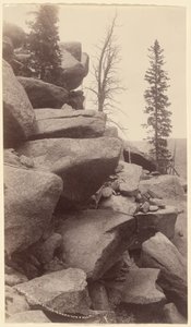[Studio sulle rocce, Cascate di Green Mountain, Colorado]. da William Henry Jackson