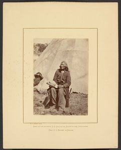 [Washakie o Spara al bufalo che corre, Shoshone, Monti del Fiume Vento, Wyoming]. da William Henry Jackson