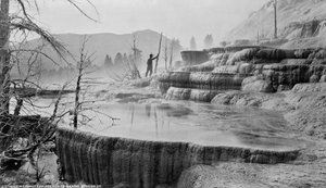 Parco Nazionale di Yellowstone, Mammoth Hot Springs, c.1872
