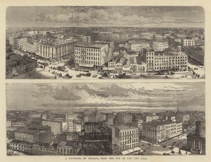 Panorama di Chicago, dalla Cima del Municipio da William Henry James Boot