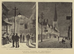 Illuminazione elettrica a Chesterfield