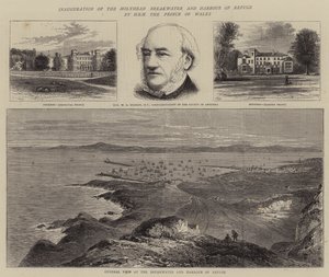 Inaugurazione del molo di Holyhead e del porto di rifugio da parte di SAR il Principe di Galles