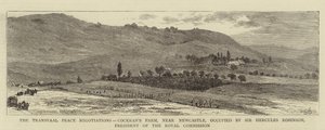 Le negoziazioni di pace del Transvaal, la fattoria di Cockran, vicino a Newcastle, occupata da Sir Hercules Robinson, presidente della Commissione Reale da William Henry James Boot
