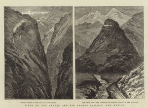 Vedute sulla Denver e Rio Grande Railway, New Mexico da William Henry James Boot