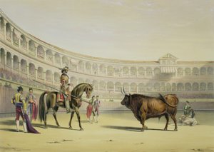 Picador che sfida il toro, 1865 da William Henry Lake Price