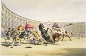 Il picador in pericolo, 1865 da William Henry Lake Price