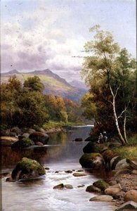 Sera sul Glaslyn, Galles del Nord da William Henry Mander