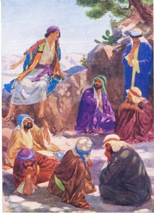 Giuseppe racconta il suo sogno, da The Bible Picture Book pubblicato da Thomas Nelson, c.1950 da William Henry Margetson