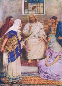 Le due sorelle, da Il Libro delle Immagini della Bibbia pubblicato da Thomas Nelson, c.1950 da William Henry Margetson