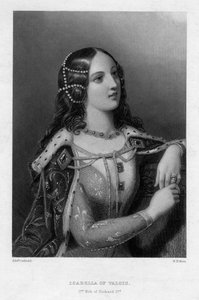 Isabella di Valois, seconda moglie di Riccardo II, c1860 da William Henry Mote