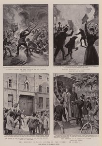 I disordini a Parigi, scene nelle strade di domenica