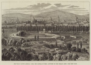 La guerra in Sud America, Lima, la capitale del Perù, catturata dall