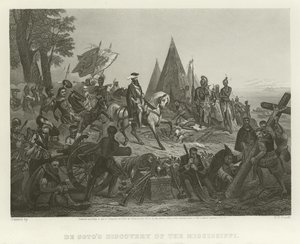 La Scoperta del Mississippi da parte di De Soto da William Henry Powell