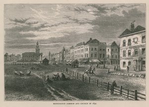 Kennington Common e Chiesa nel 1830 da William Henry Prior