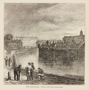 Il fossato intorno al 1800 da William Henry Prior