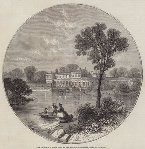 Visita del Principe di Galles al Duca di Newcastle, vista di Clumber