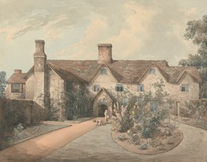 Un Ragazzo che Suona un Tamburo nel Giardino di una Casa di Campagna da William Henry Pyne