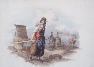 Fabbricante di mattoni, 1808 da William Henry Pyne