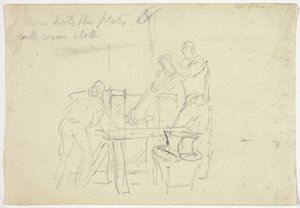 Due uomini che lavorano a una macchina da William Henry Pyne