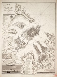 Piano dei porti e delle fortificazioni di Valetta nell