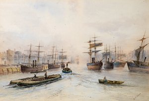 Navigazione sul Tamigi da William Henry Vernon