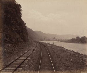 Curva di Hemlock Run, vicino a Towanda, c. 1895 (foto) da William Herman Rau