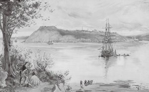Veduta della Città e della Fortezza di Quebec, AD 1759