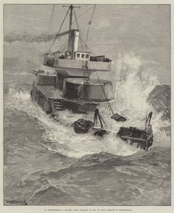 Una Crociera Sperimentale, HMS Hecate in Mare durante il suo Passaggio a Heligoland da William Heysham Overend