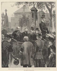 Arrivo del Principe di Galles e del Duca di Edimburgo a Coburgo per il funerale del defunto Granduca da William Heysham Overend