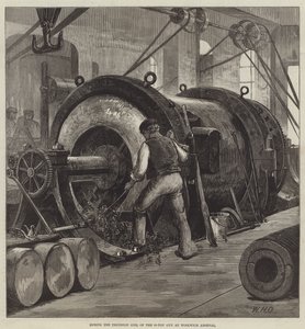 Foratura della bobina del trunnion del cannone da 81 tonnellate all