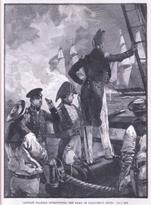 Il capitano Walpole intercetta le navi del duca di Saldanha