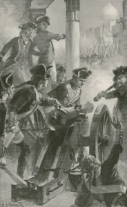 Clive difende la città e il forte di Arcot contro i francesi e i loro alleati da William Heysham Overend