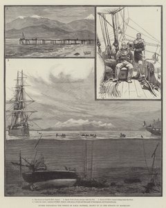 Subacquei che esplorano il relitto della HMS Doterel, esplosa nello Stretto di Magellano