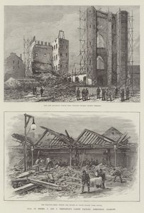 Crollo della fabbrica di tappeti Messers J e J Templeton, Greenhead, Glasgow da William Heysham Overend