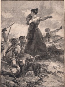 Eroismo della fanciulla di Saragozza da William Heysham Overend