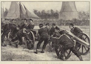 Prepararsi! Marinai alla prova del cannone alla Royal Naval Exhibition