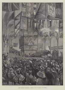 Lord Salisbury che si rivolge a una riunione nella Guildhall, Londonderry