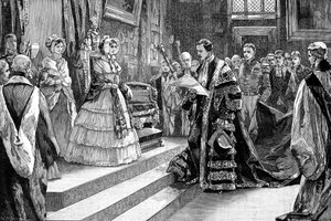 Presentazione alla Regina, c1850s, 1900 da William Heysham Overend