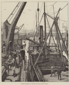 Materiale di spedizione a Woolwich per la ferrovia di Souakim