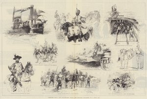Schizzi da The Illustrated Naval and Military Magazine, No 1, luglio 1884 da William Heysham Overend