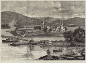 Collegio e monastero di San Benedetto, Fort Augustus, Canale di Caledonia da William Heysham Overend