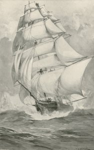 Gare di tea-clipper dalla Cina per il Tamigi da William Heysham Overend