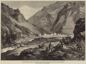 La Guerra Afghana, Passo di Ali Musjid, nel Khyber, con l