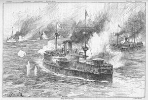 La battaglia del Yalu, 1895, 1902 da William Heysham Overend