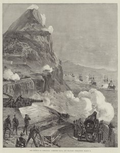 La difesa di Gibilterra, operazioni navali e militari combinate, 13 marzo da William Heysham Overend