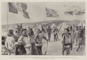 La Crisi Orientale, Scena sul Bastione del Forte di Terra delle Potenze alla Periferia di Canea, con le loro Bandiere rispettive da William Heysham Overend