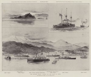 La crisi orientale, scene al largo della costa di Creta