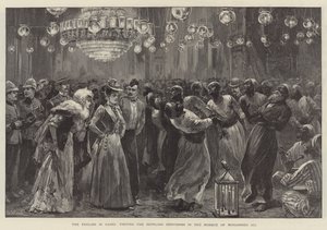 Gli inglesi al Cairo, in visita ai Dervisci Urlanti nella Moschea di Mohammed Ali da William Heysham Overend