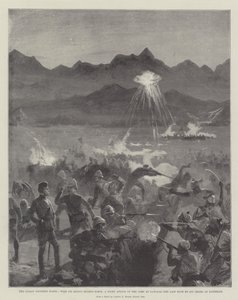 La rivolta della frontiera indiana, con la forza di Sir Bindon Blood, un attacco notturno al campo di Nawagai, l